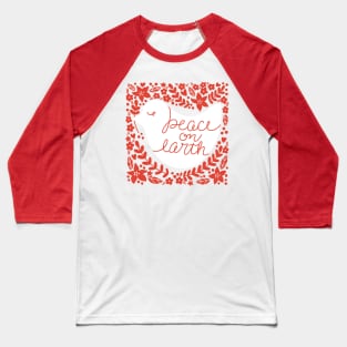 Peace On Earth Dove Baseball T-Shirt